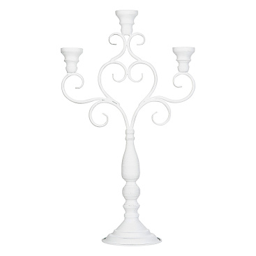 Ljusstake Sirlig Vit 3-armad